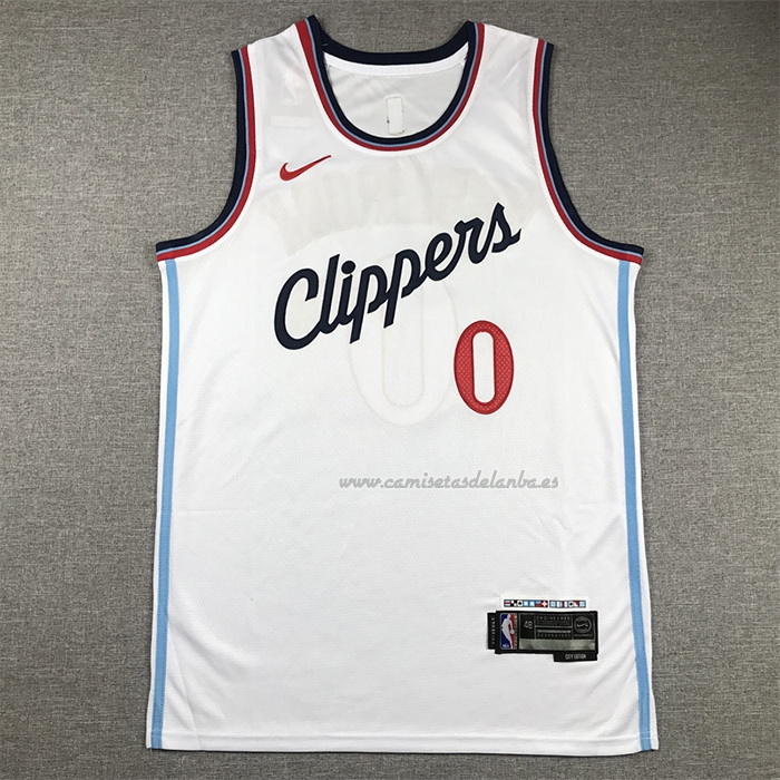 Camiseta Los Angeles Clippers Russell Westbrook NO 0 Association 2024-25 Blanco